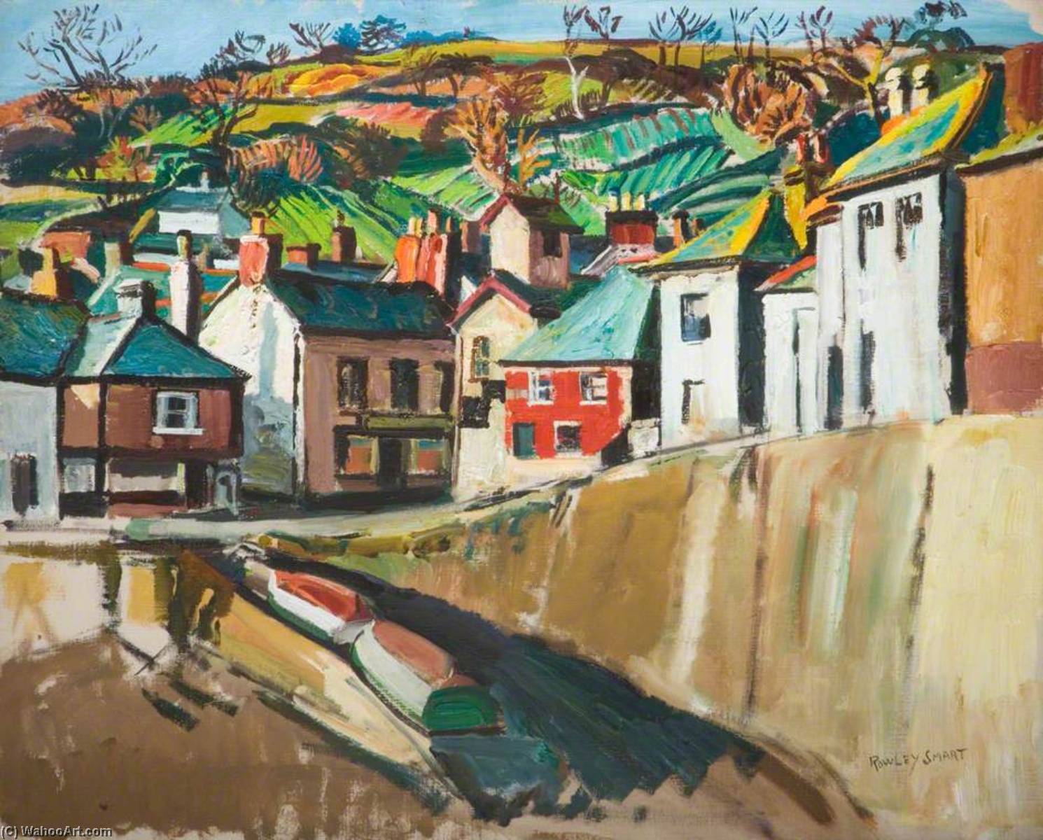 Wikioo.org - The Encyclopedia of Fine Arts - Painting, Artwork by Rowley Smart - Mousehole