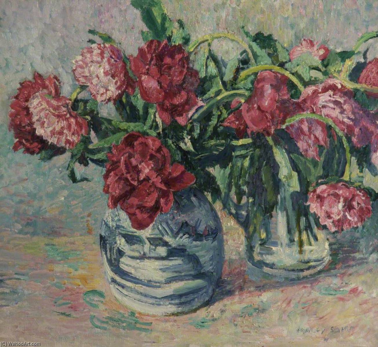 Wikioo.org - The Encyclopedia of Fine Arts - Painting, Artwork by Rowley Smart - Peonies