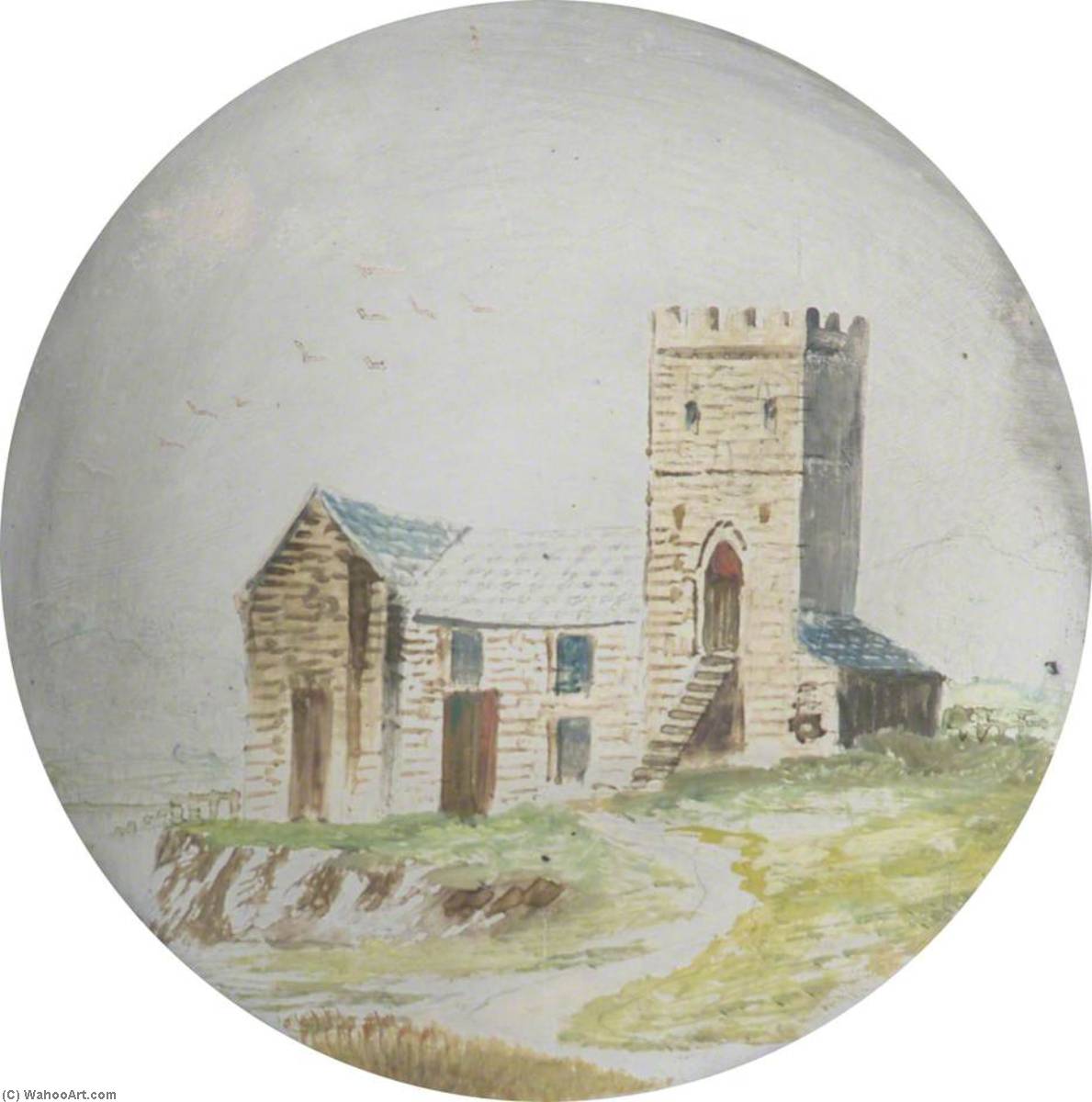 WikiOO.org - Encyclopedia of Fine Arts - Målning, konstverk Alfred Worthington - Plas Crug, Aberystwyth