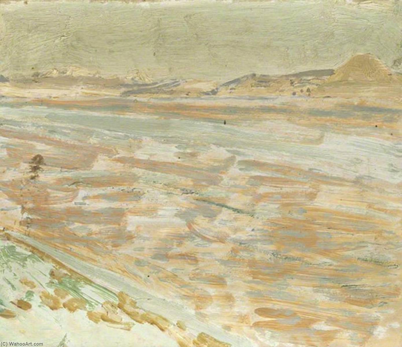Wikioo.org - The Encyclopedia of Fine Arts - Painting, Artwork by Dora Altounyan - Stretches of the River Euphrates Looking South in the Afternoon