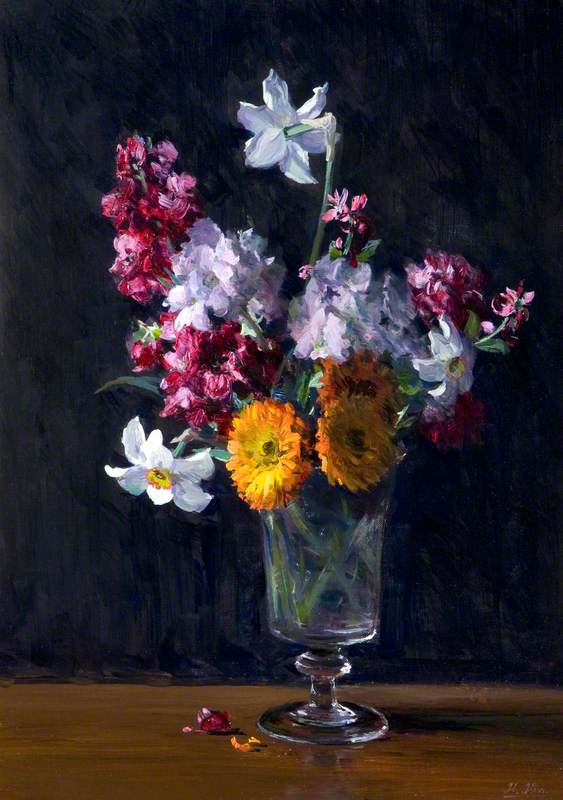 Wikioo.org - The Encyclopedia of Fine Arts - Painting, Artwork by Hans Iten - Spring Flowers