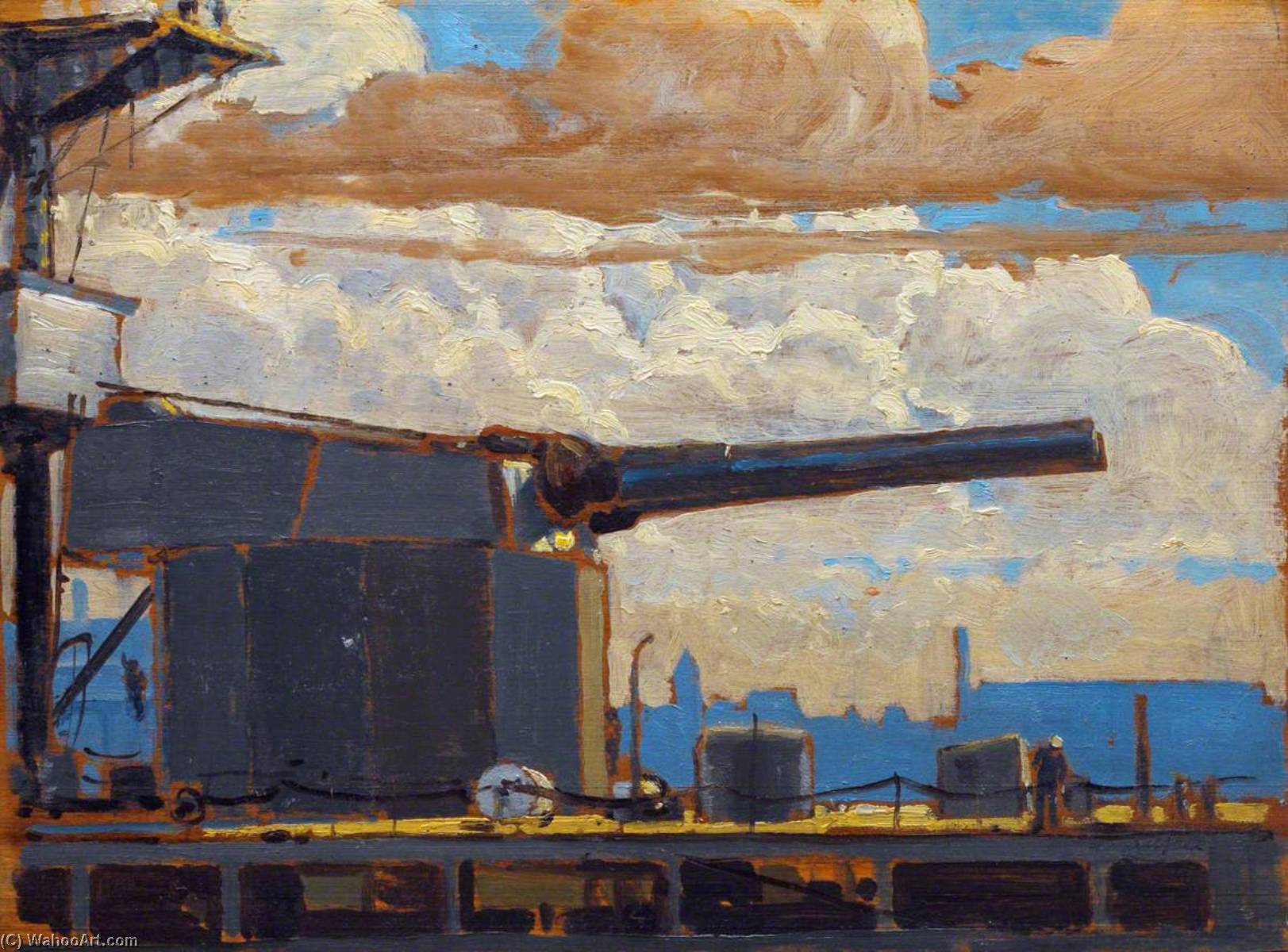 Wikioo.org - The Encyclopedia of Fine Arts - Painting, Artwork by Geoffrey Stephen Allfree - A Monitor's Turret