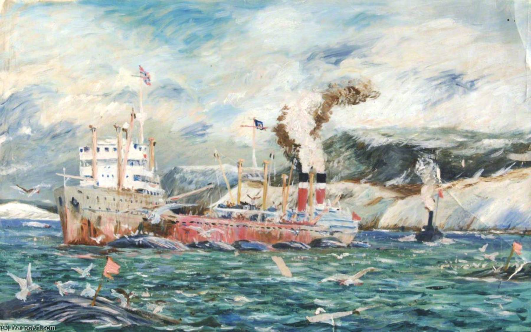 Wikioo.org - The Encyclopedia of Fine Arts - Painting, Artwork by Arthur Cozens - Whaling