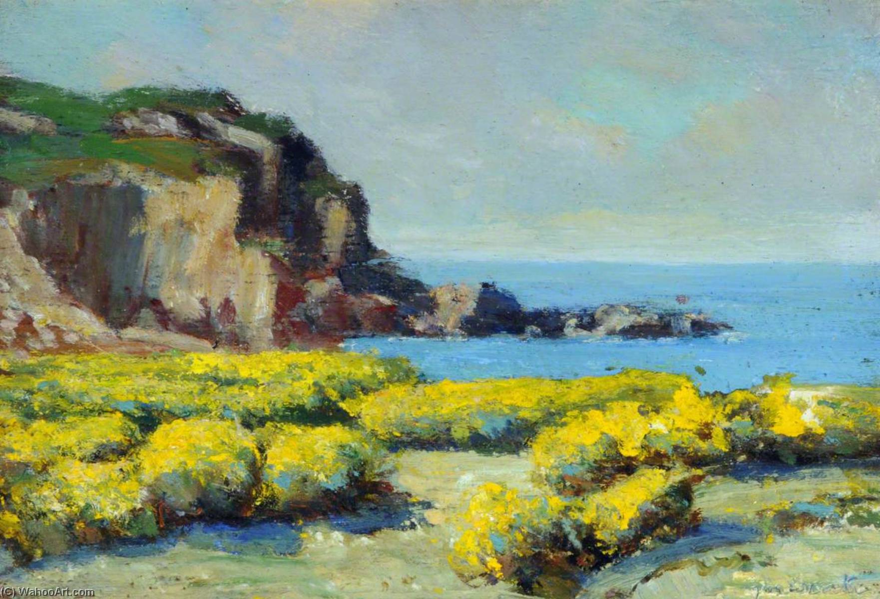 Wikioo.org - The Encyclopedia of Fine Arts - Painting, Artwork by Francis William Synge Le Maistre - Coastal View