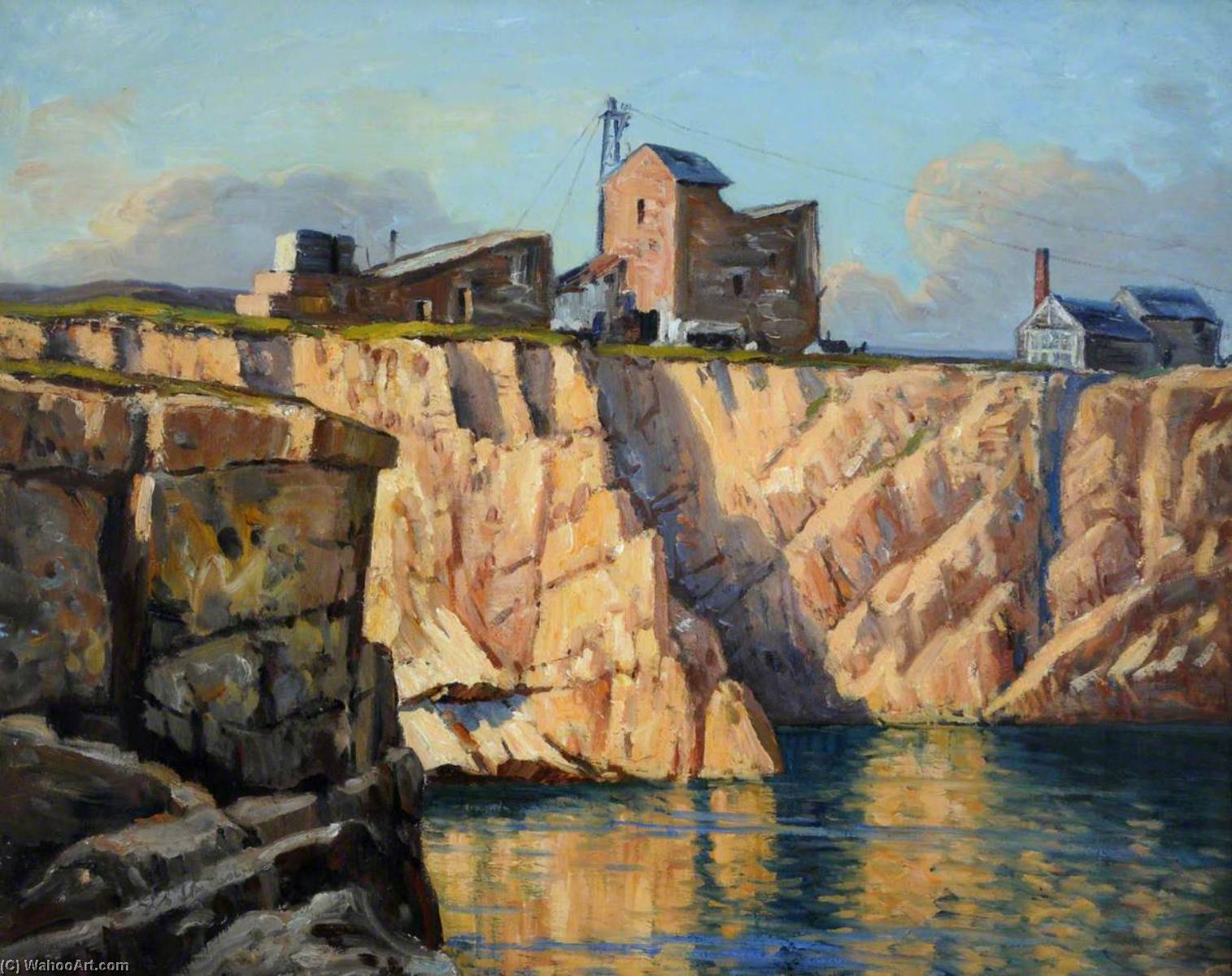 Wikioo.org - The Encyclopedia of Fine Arts - Painting, Artwork by Francis William Synge Le Maistre - Corbiere Quarry