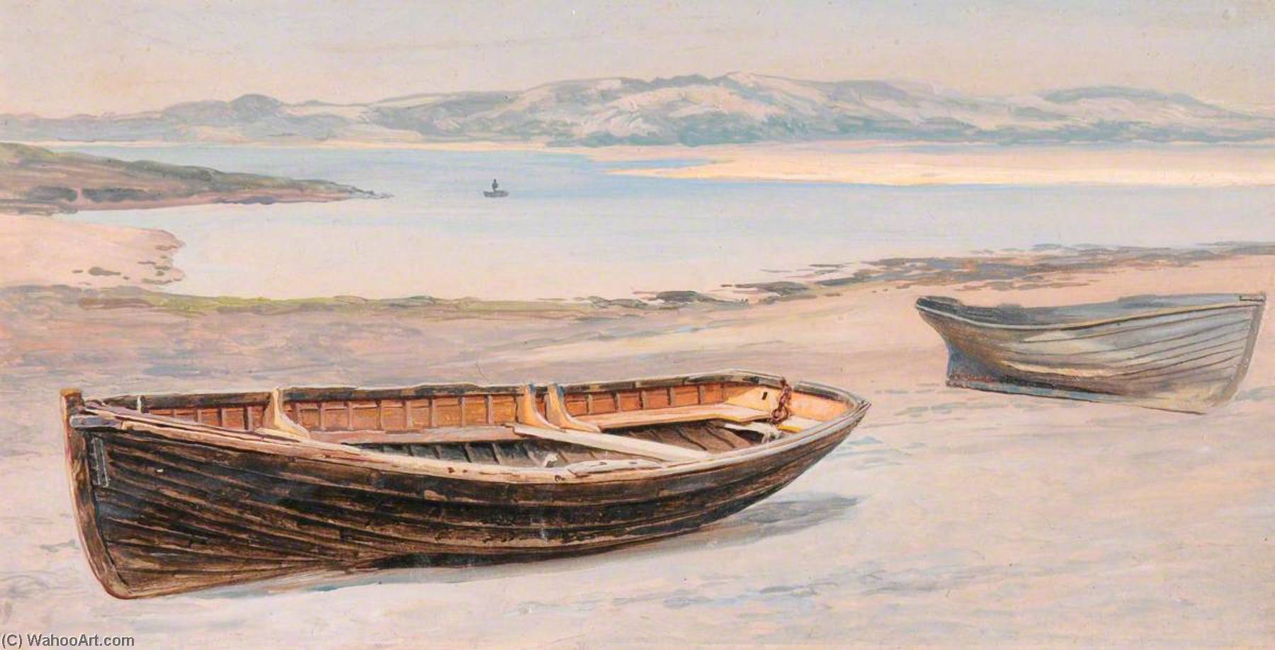 Wikioo.org - The Encyclopedia of Fine Arts - Painting, Artwork by Frederick William Hayes - Conway – Boats