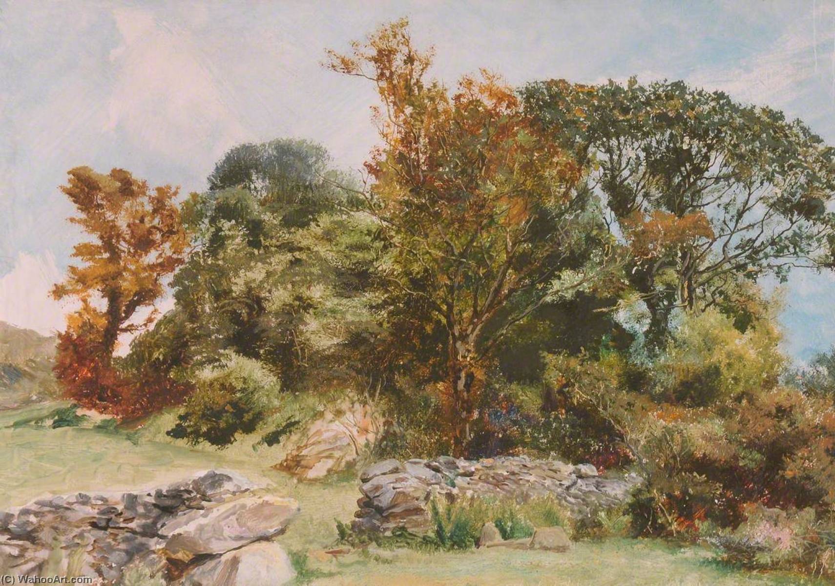 Wikioo.org - The Encyclopedia of Fine Arts - Painting, Artwork by Frederick William Hayes - Beddgelert