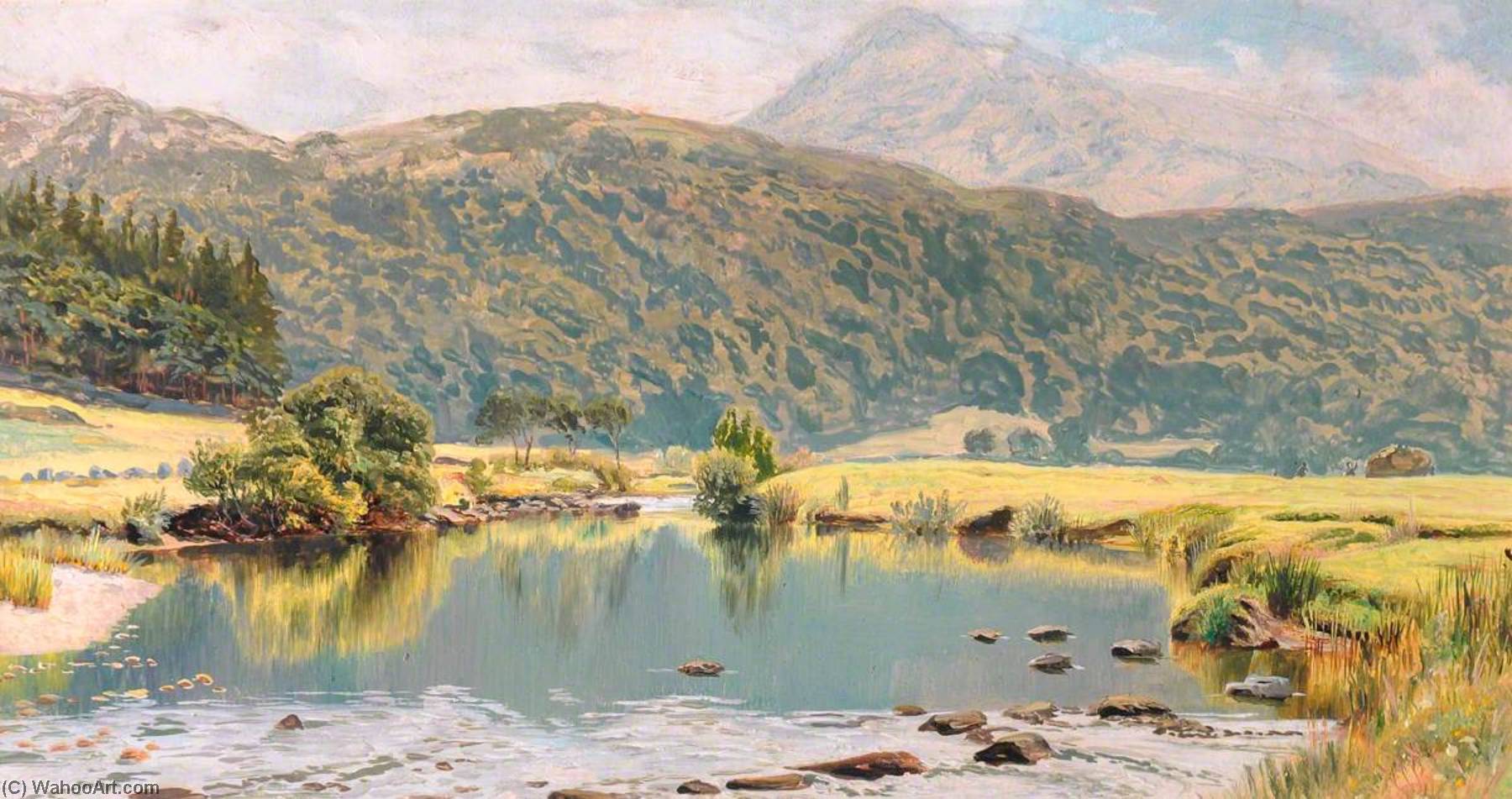 Wikioo.org - The Encyclopedia of Fine Arts - Painting, Artwork by Frederick William Hayes - Capel Curig