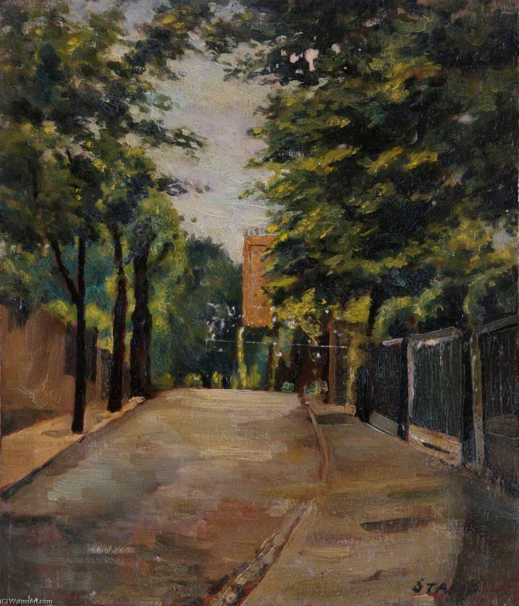 Wikioo.org - The Encyclopedia of Fine Arts - Painting, Artwork by Ernest Stamp - The Grove, Hampstead, June