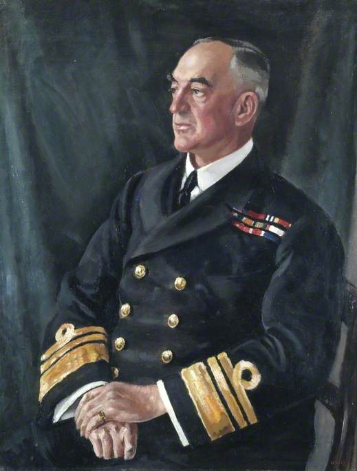 Wikioo.org - The Encyclopedia of Fine Arts - Painting, Artwork by Neville Lewis - Vice Admiral Sir Edward F. B. Charlton, KCMG, CB