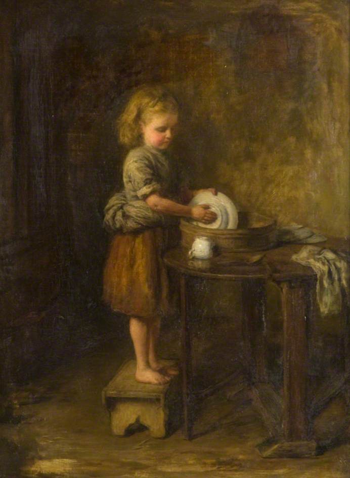 Wikioo.org - The Encyclopedia of Fine Arts - Painting, Artwork by Hugh Cameron Wilson - The Little Housewife