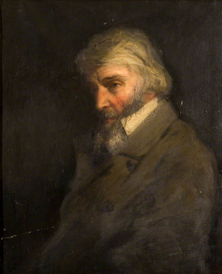Wikioo.org - The Encyclopedia of Fine Arts - Painting, Artwork by Robert Inerarity Herdman - Thomas Carlyle (1795–1881)