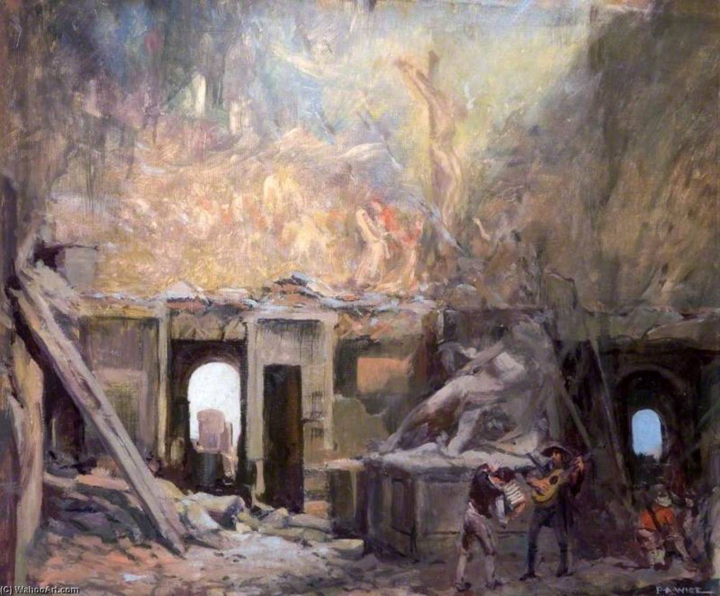 Wikioo.org - The Encyclopedia of Fine Arts - Painting, Artwork by Percival Arthur Wise - The Futility of War, 1914–1918