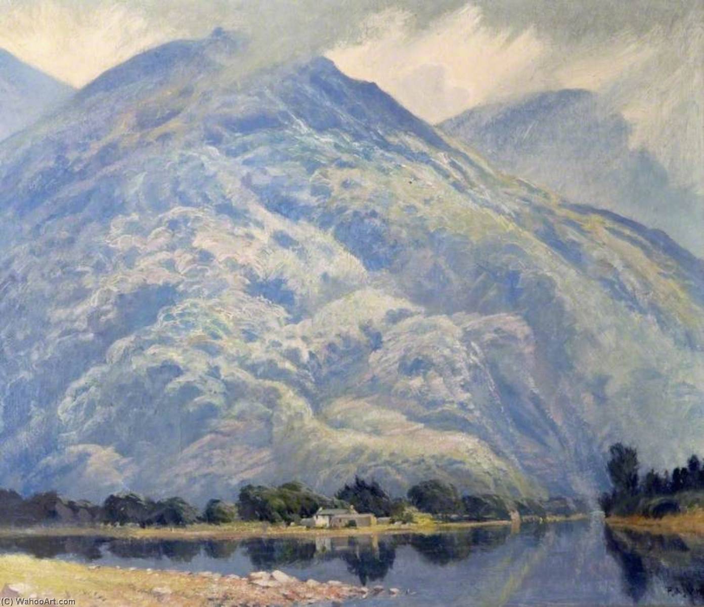 Wikioo.org - The Encyclopedia of Fine Arts - Painting, Artwork by Percival Arthur Wise - Morning Light in the Lake District