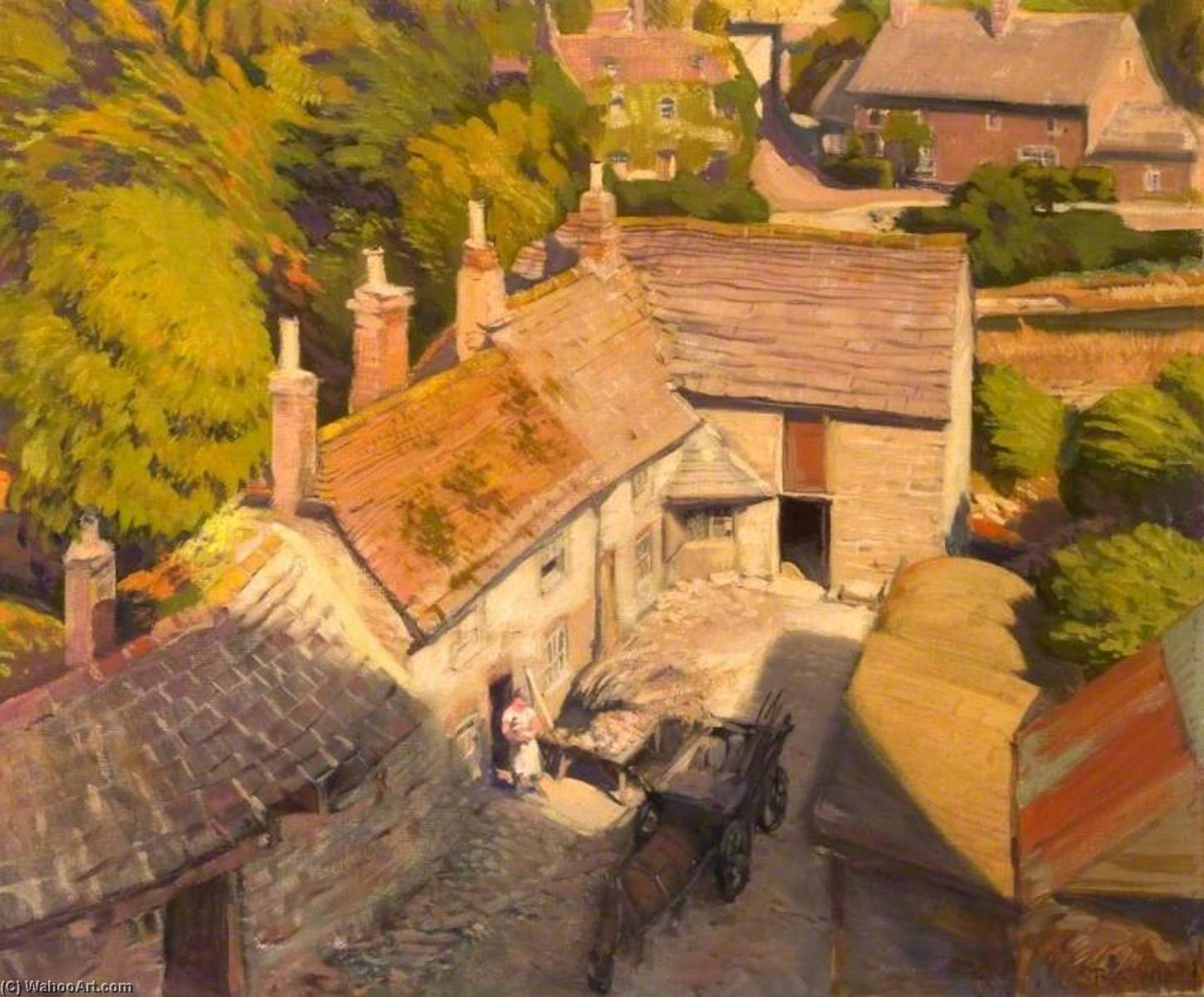 Wikioo.org - The Encyclopedia of Fine Arts - Painting, Artwork by Percival Arthur Wise - The Castle Mill, Corfe, Dorset