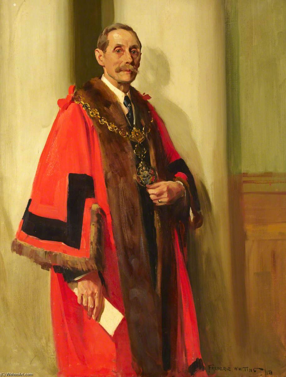 Wikioo.org - The Encyclopedia of Fine Arts - Painting, Artwork by Frederic Whiting - Alderman George Weeks, Mayor (1911–1913)