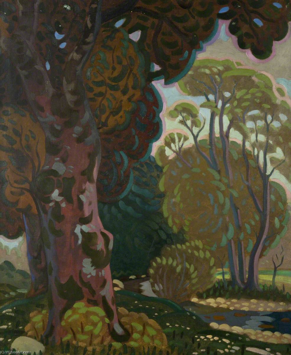 Wikioo.org - The Encyclopedia of Fine Arts - Painting, Artwork by Eric Harald Macbeth Robertson - The Red Tree