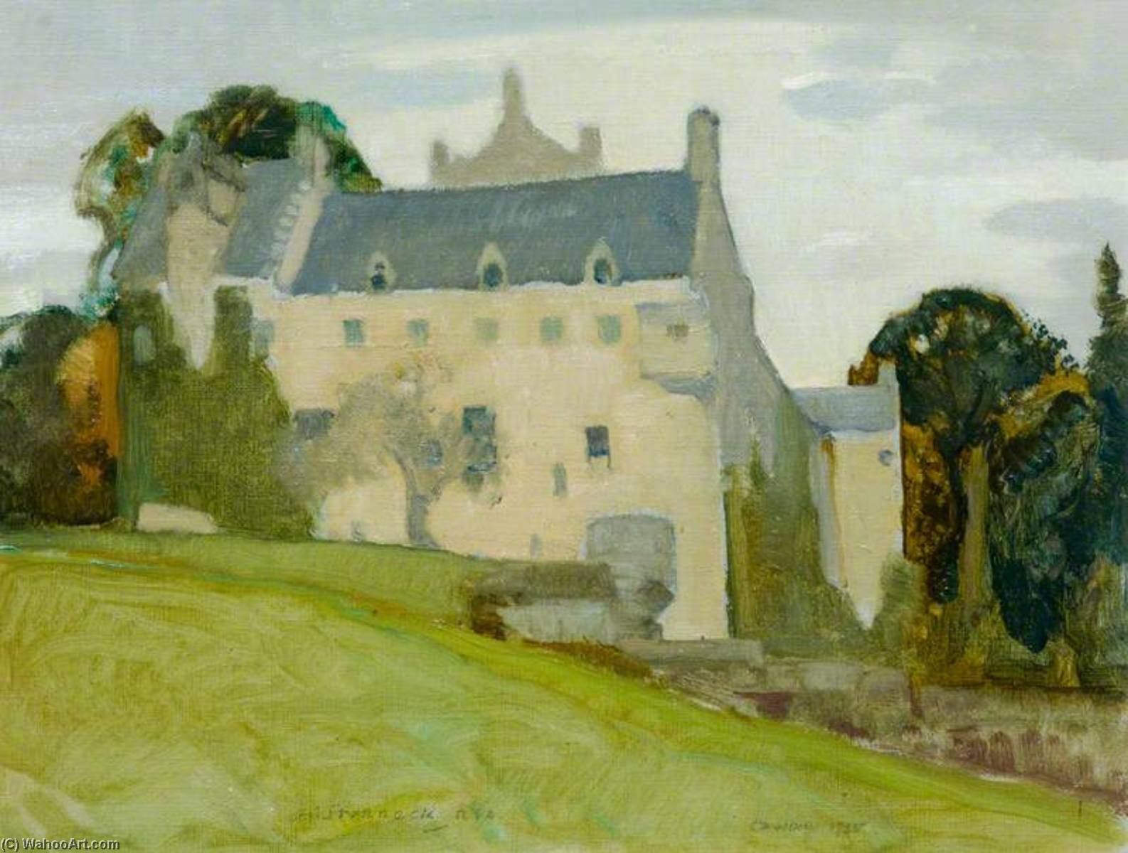 Wikioo.org - The Encyclopedia of Fine Arts - Painting, Artwork by Alick Riddell Sturrock - Cawdor Castle, Moray