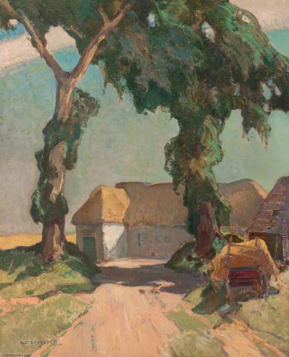 Wikioo.org - The Encyclopedia of Fine Arts - Painting, Artwork by Alick Riddell Sturrock - Summer at Whitcombe