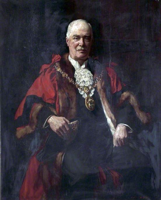 Wikioo.org - The Encyclopedia of Fine Arts - Painting, Artwork by John Archibald Alexander Berrie - Robert Turner, Mayor of Bootle (1924)