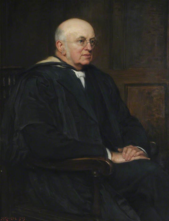 Wikioo.org - The Encyclopedia of Fine Arts - Painting, Artwork by Hugh Goldwin Riviere - Henry Whitemead Moss (1841–1917), Headmaster of Shrewsbury School