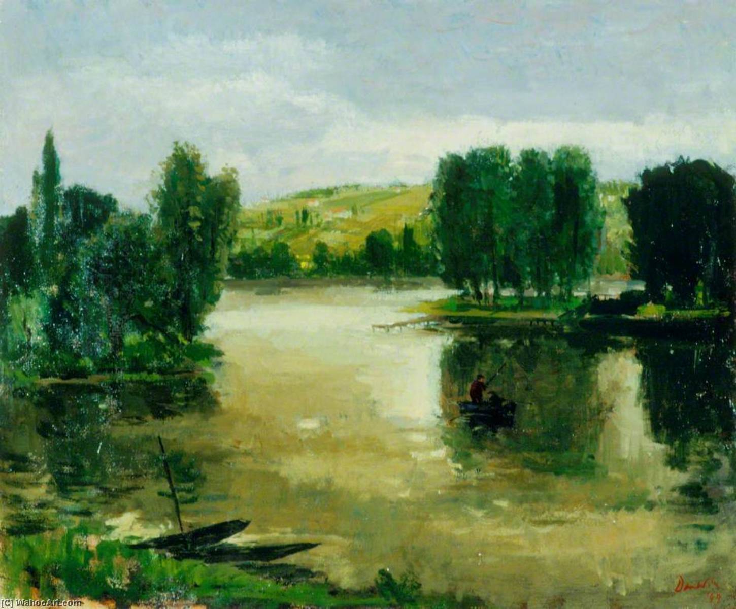 Wikioo.org - The Encyclopedia of Fine Arts - Painting, Artwork by Robin Darwin - Pont de l'Arche