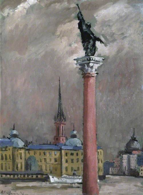 Wikioo.org - The Encyclopedia of Fine Arts - Painting, Artwork by Robin Darwin - From the Town Hall, Stockholm