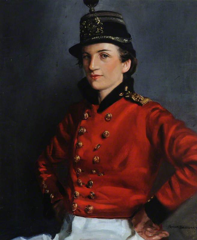 Wikioo.org - The Encyclopedia of Fine Arts - Painting, Artwork by Arthur Royce Bradbury - Jehanne Beaumont (1919–1988), in Sark Militia Uniform