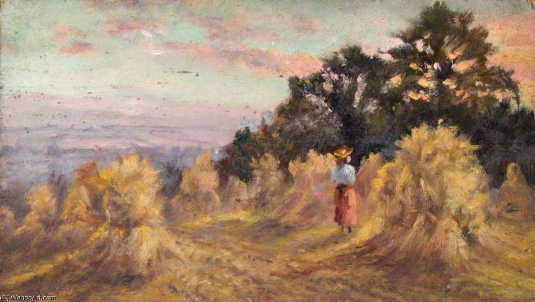 Wikioo.org - The Encyclopedia of Fine Arts - Painting, Artwork by William Henry Hope - Croham Farm, Croham Hurst, Croydon, Surrey