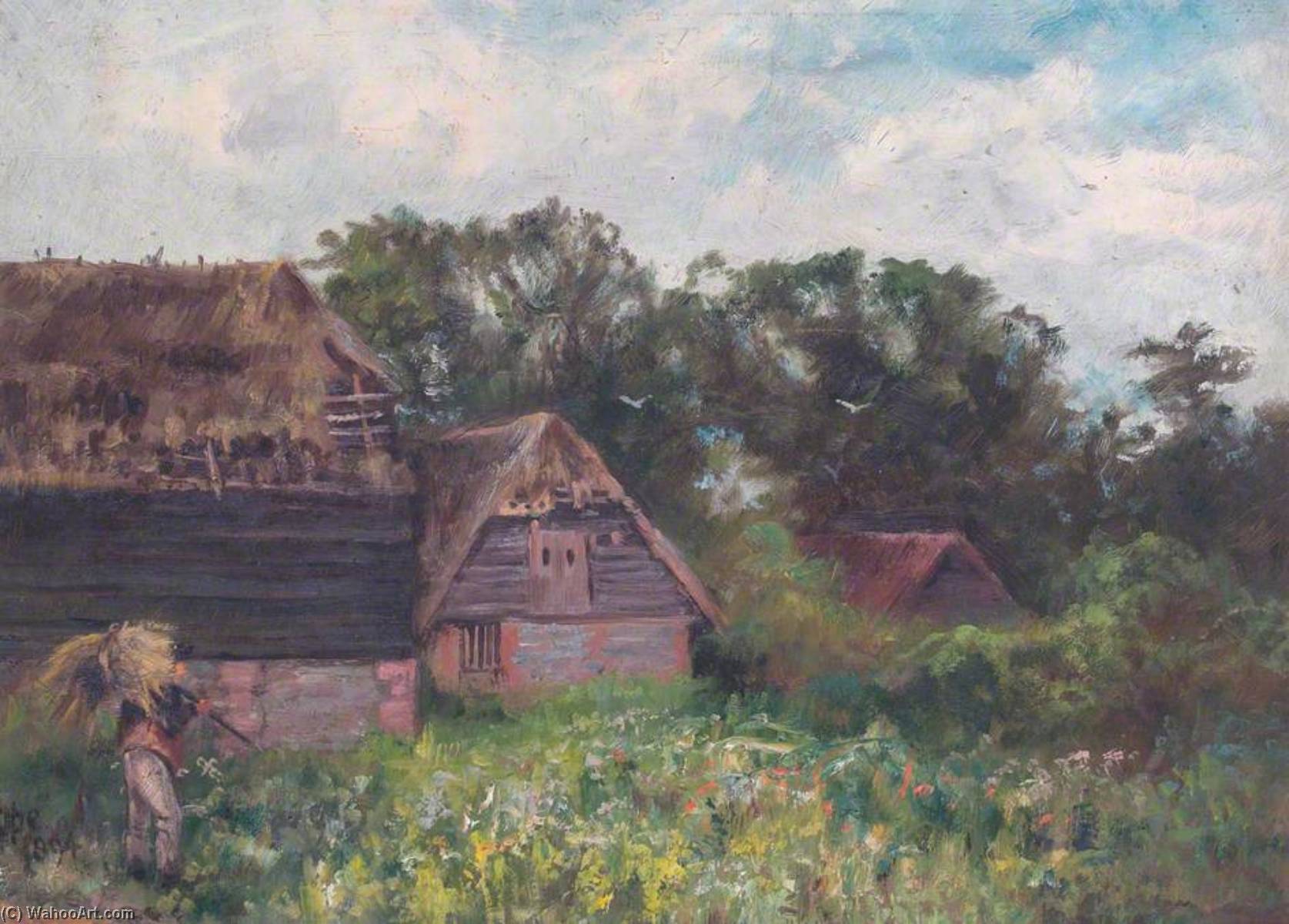 Wikioo.org - The Encyclopedia of Fine Arts - Painting, Artwork by William Henry Hope - Haling Grove Farm, Croydon, Surrey