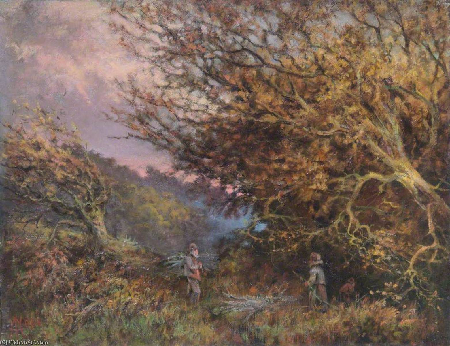 Wikioo.org - The Encyclopedia of Fine Arts - Painting, Artwork by William Henry Hope - An Autumn Afternoon, Shirley, Surrey
