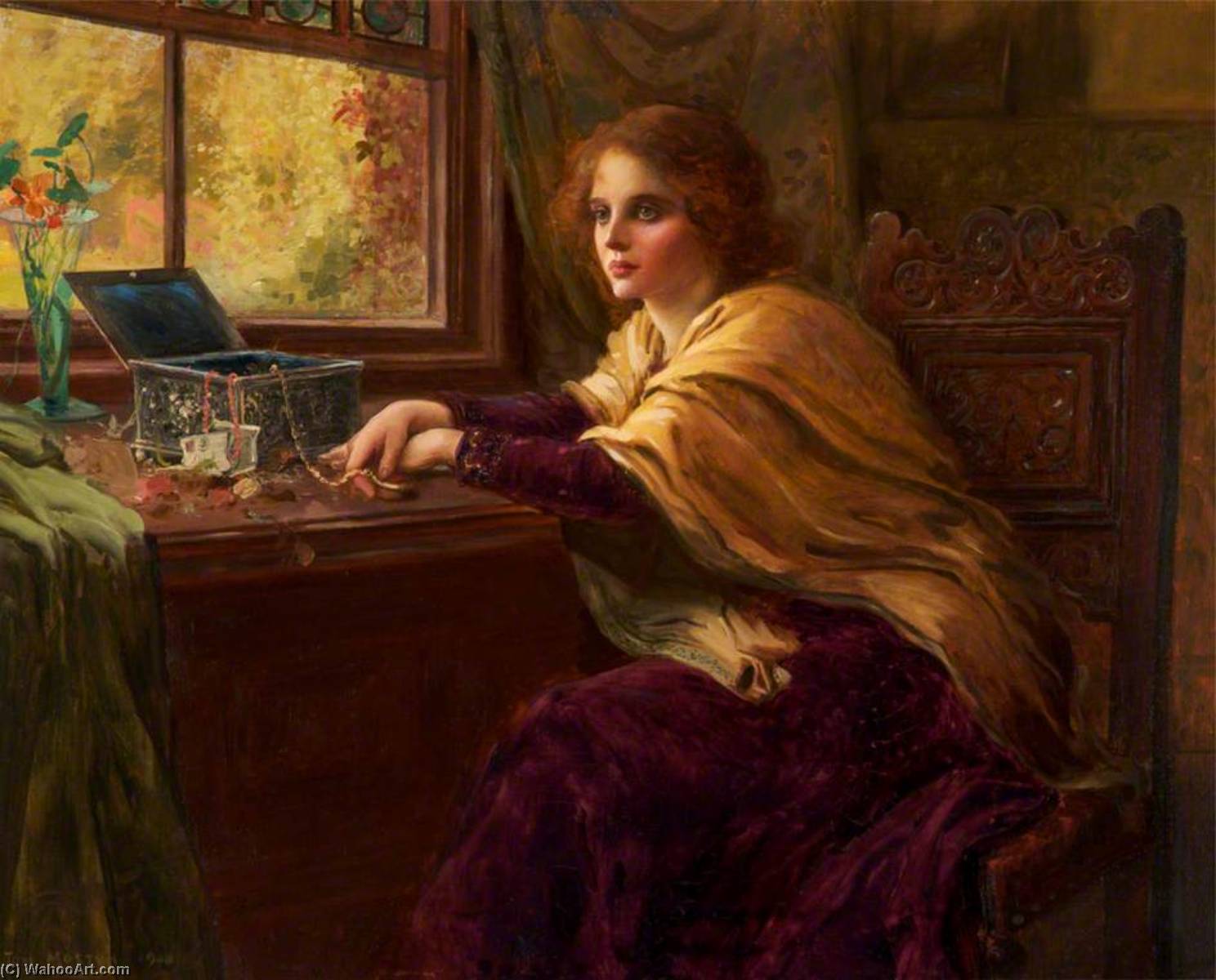 Wikioo.org - The Encyclopedia of Fine Arts - Painting, Artwork by Thomas Edwin Mostyn - The Jewel Box