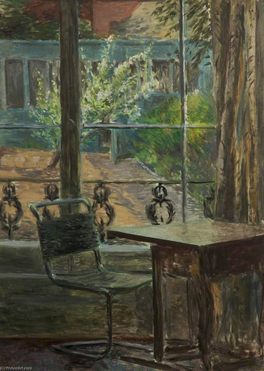 Wikioo.org - The Encyclopedia of Fine Arts - Painting, Artwork by Lynton Harold Lamb - The View from the Window, Back Garden, Adelaide Road, London
