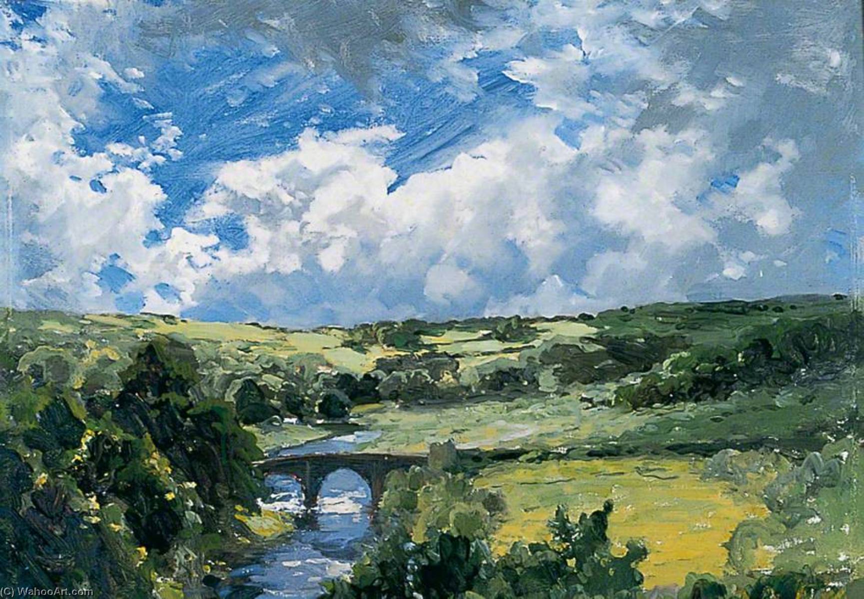 Wikioo.org - The Encyclopedia of Fine Arts - Painting, Artwork by Thomas Edwin Mostyn - Breezy Day, Devon