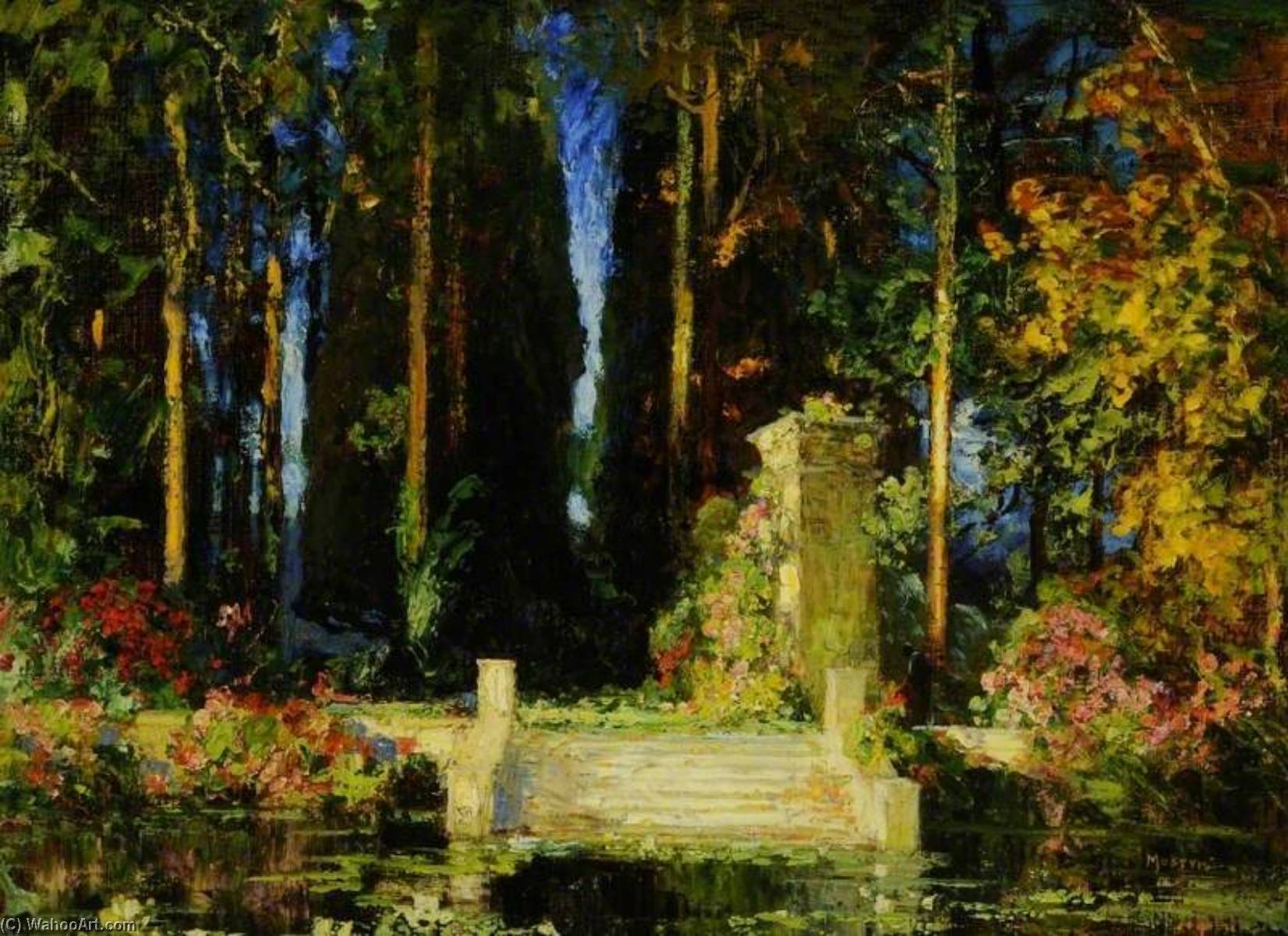 WikiOO.org - Encyclopedia of Fine Arts - Lukisan, Artwork Thomas Edwin Mostyn - The Enchanted Garden