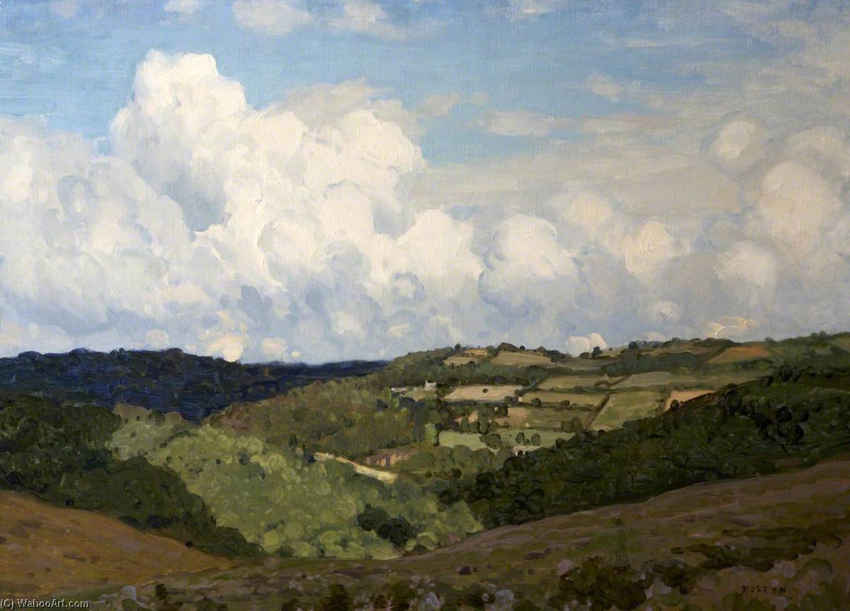 Wikioo.org - The Encyclopedia of Fine Arts - Painting, Artwork by Thomas Edwin Mostyn - Moors near Dartmeet