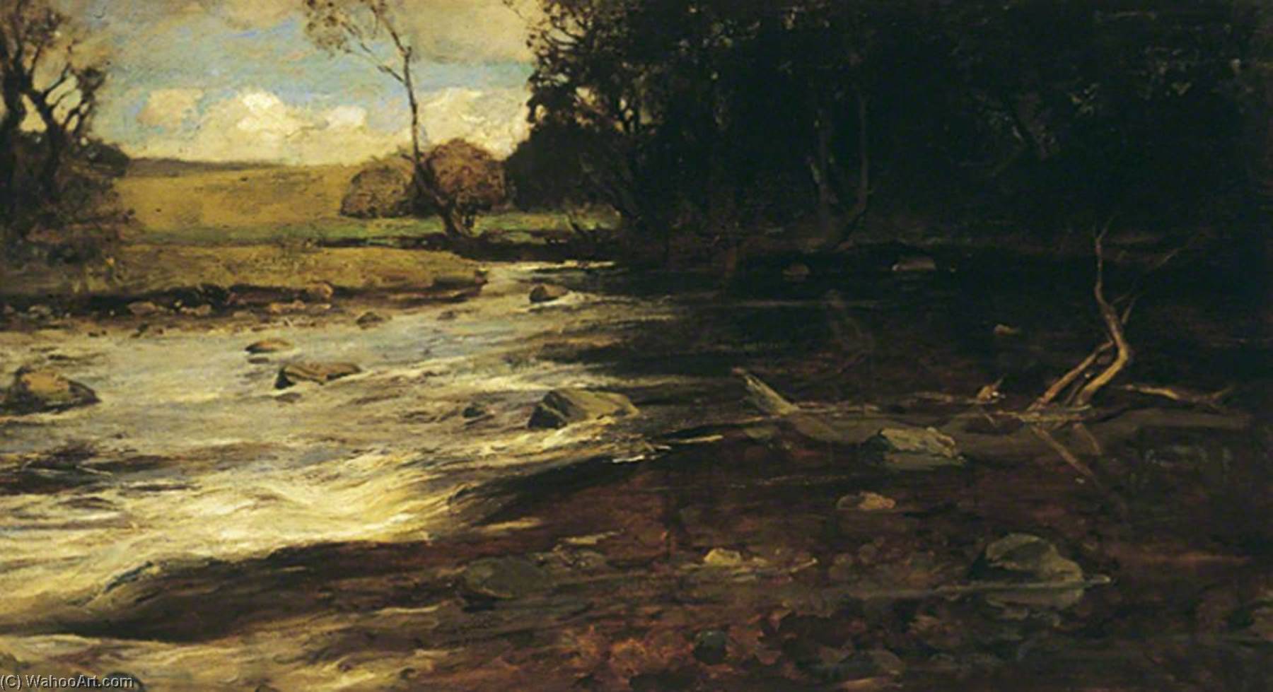 Wikioo.org - The Encyclopedia of Fine Arts - Painting, Artwork by Bertram Priestman - Swollen Waters