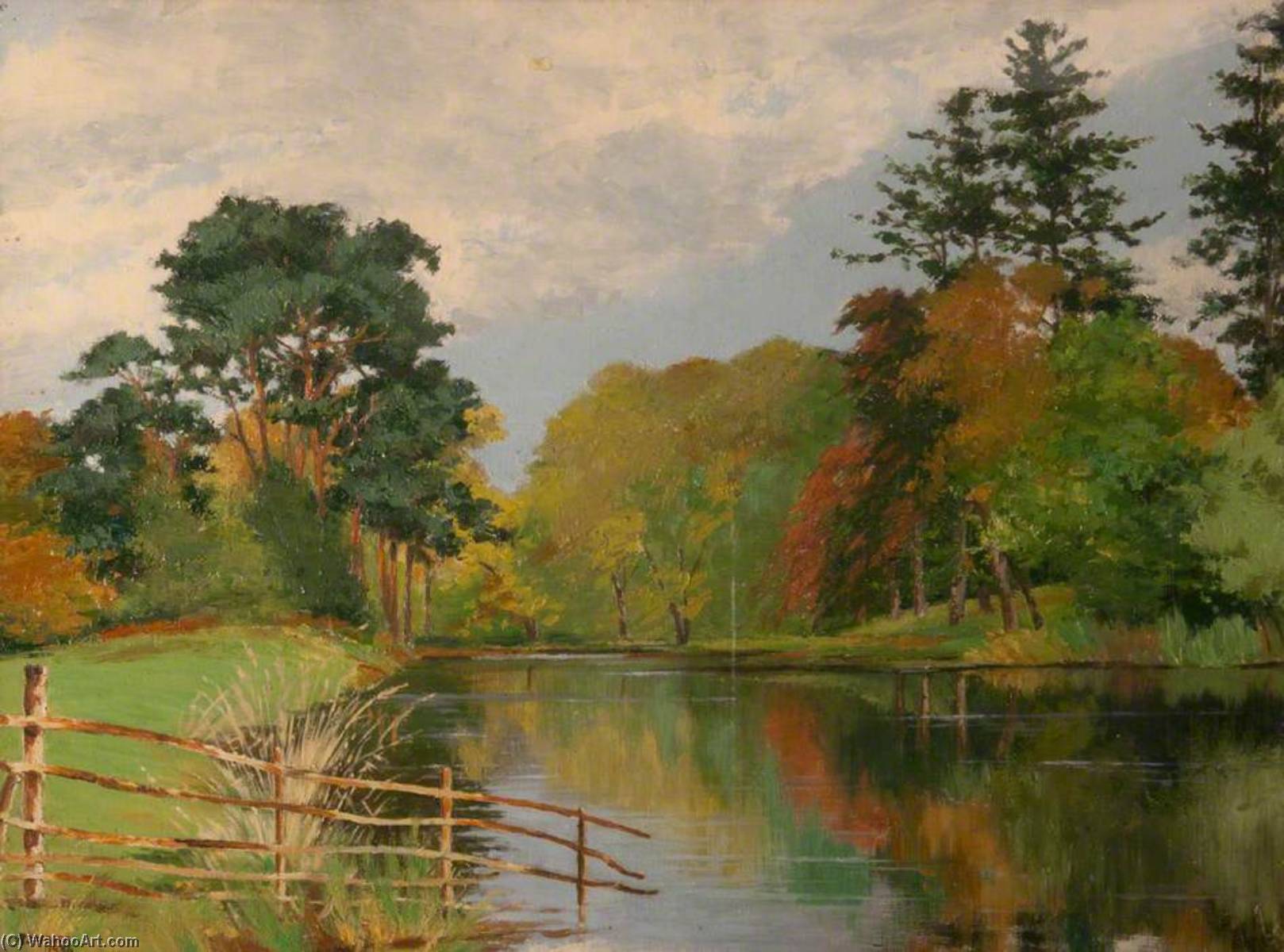 Wikioo.org - The Encyclopedia of Fine Arts - Painting, Artwork by Robert John Woods - Autumn Woods, Portavoe