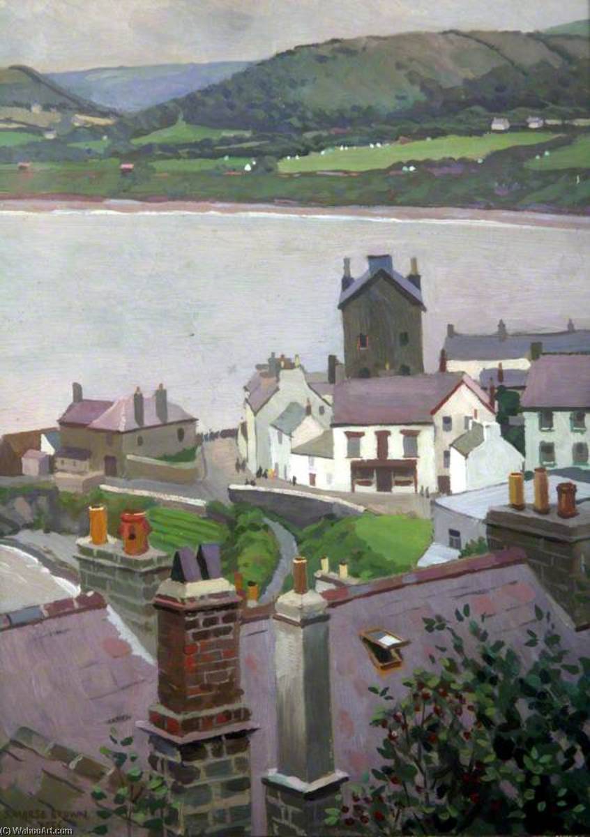 Wikioo.org - The Encyclopedia of Fine Arts - Painting, Artwork by Sam Morse Brown - Grey Day, Newquay