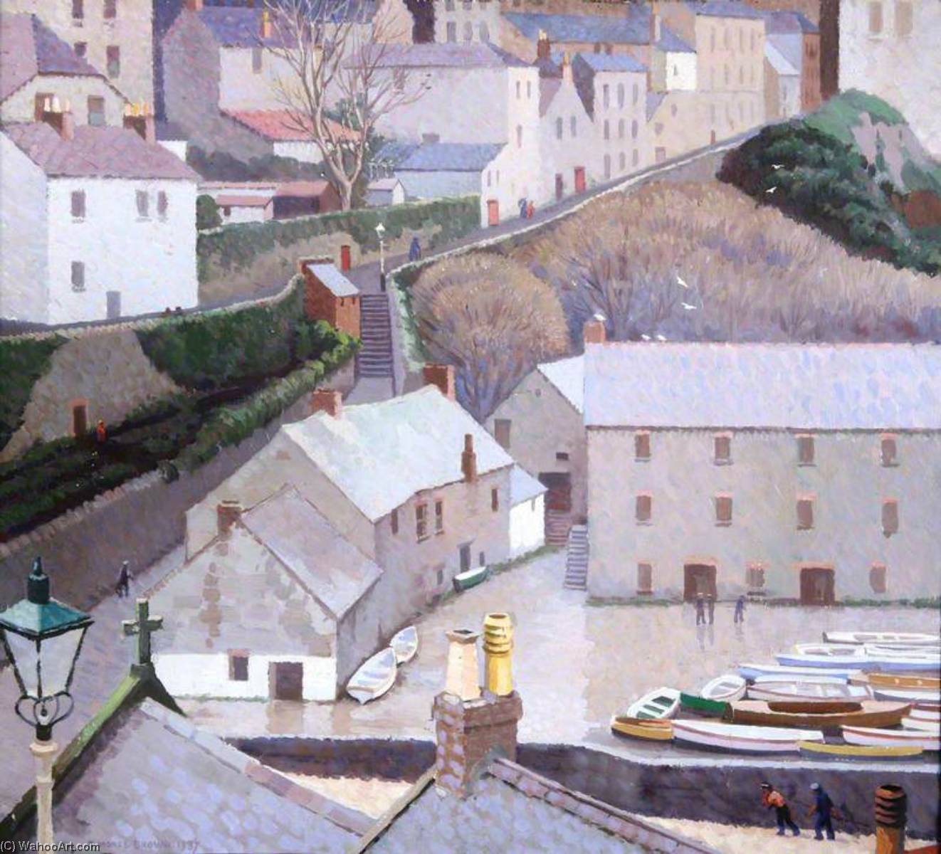 Wikioo.org - The Encyclopedia of Fine Arts - Painting, Artwork by Sam Morse Brown - Grey Day, Tenby
