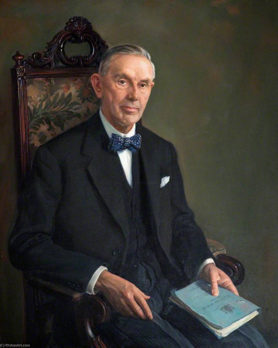Wikioo.org - The Encyclopedia of Fine Arts - Painting, Artwork by Sam Morse Brown - Sir Rhys Hopkins Morris (1888–1956), MBE, QC, MP, LID, MP for Cardiganshire