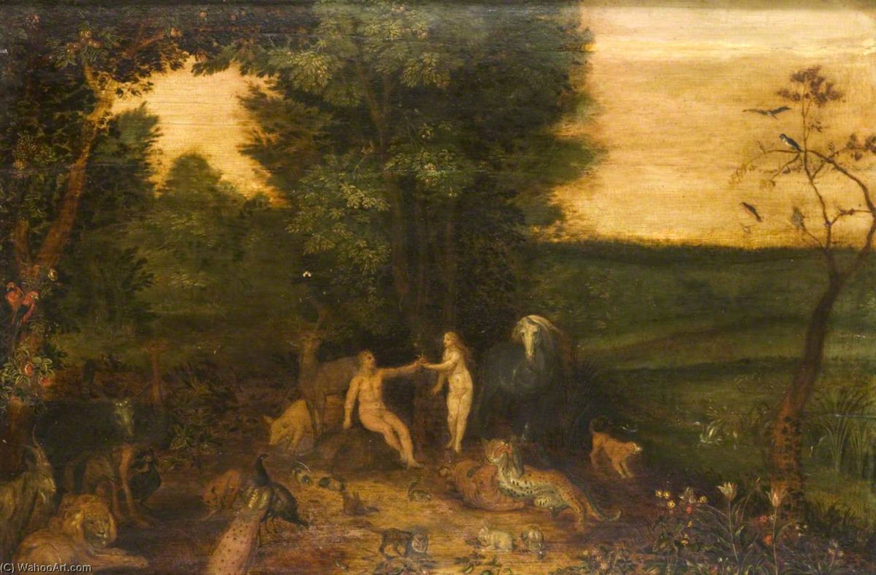 Wikioo.org - The Encyclopedia of Fine Arts - Painting, Artwork by Sam Morse Brown - The Garden of Eden (after Brueghel)