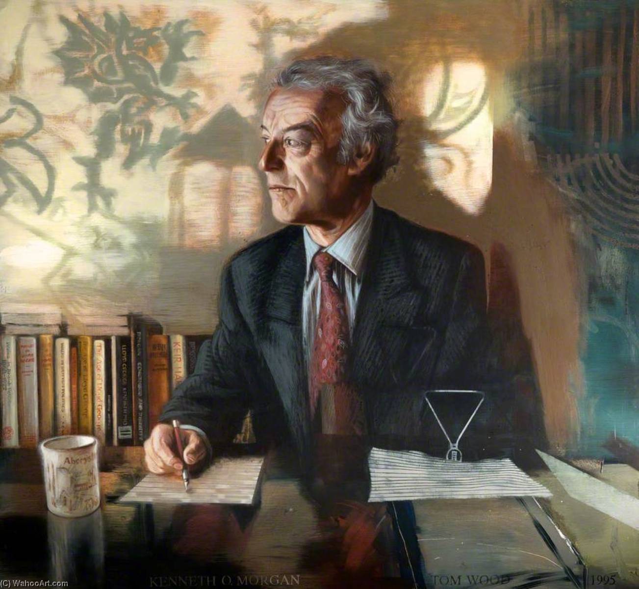 Wikioo.org - The Encyclopedia of Fine Arts - Painting, Artwork by Tom Wood - Kenneth O. Morgan (b.1934), Vice Chancellor (1989–1994)