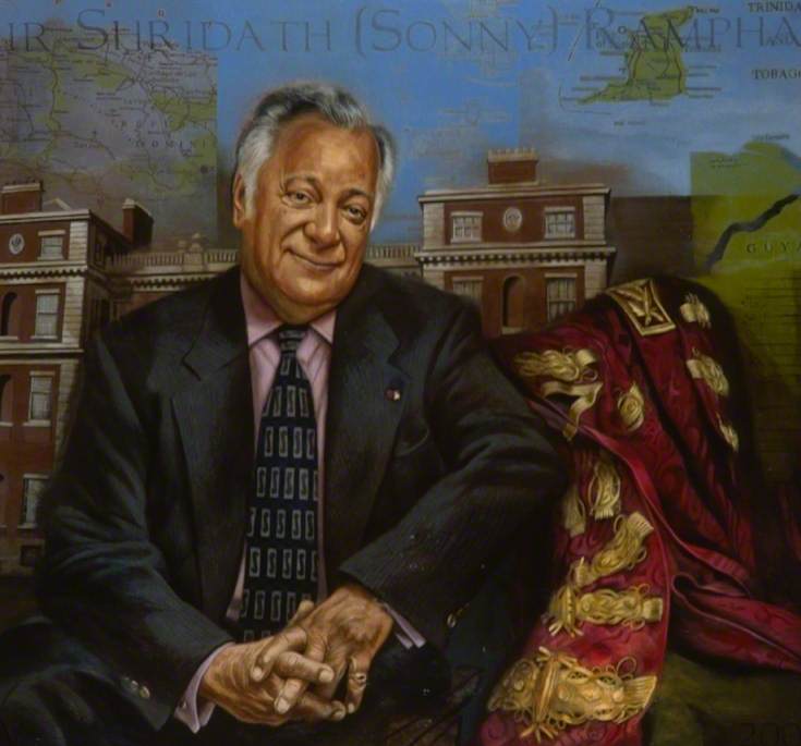 Wikioo.org - The Encyclopedia of Fine Arts - Painting, Artwork by Tom Wood - Sir Shridath Ramphal (b.1928), Chancellor of the University (1989–2002)