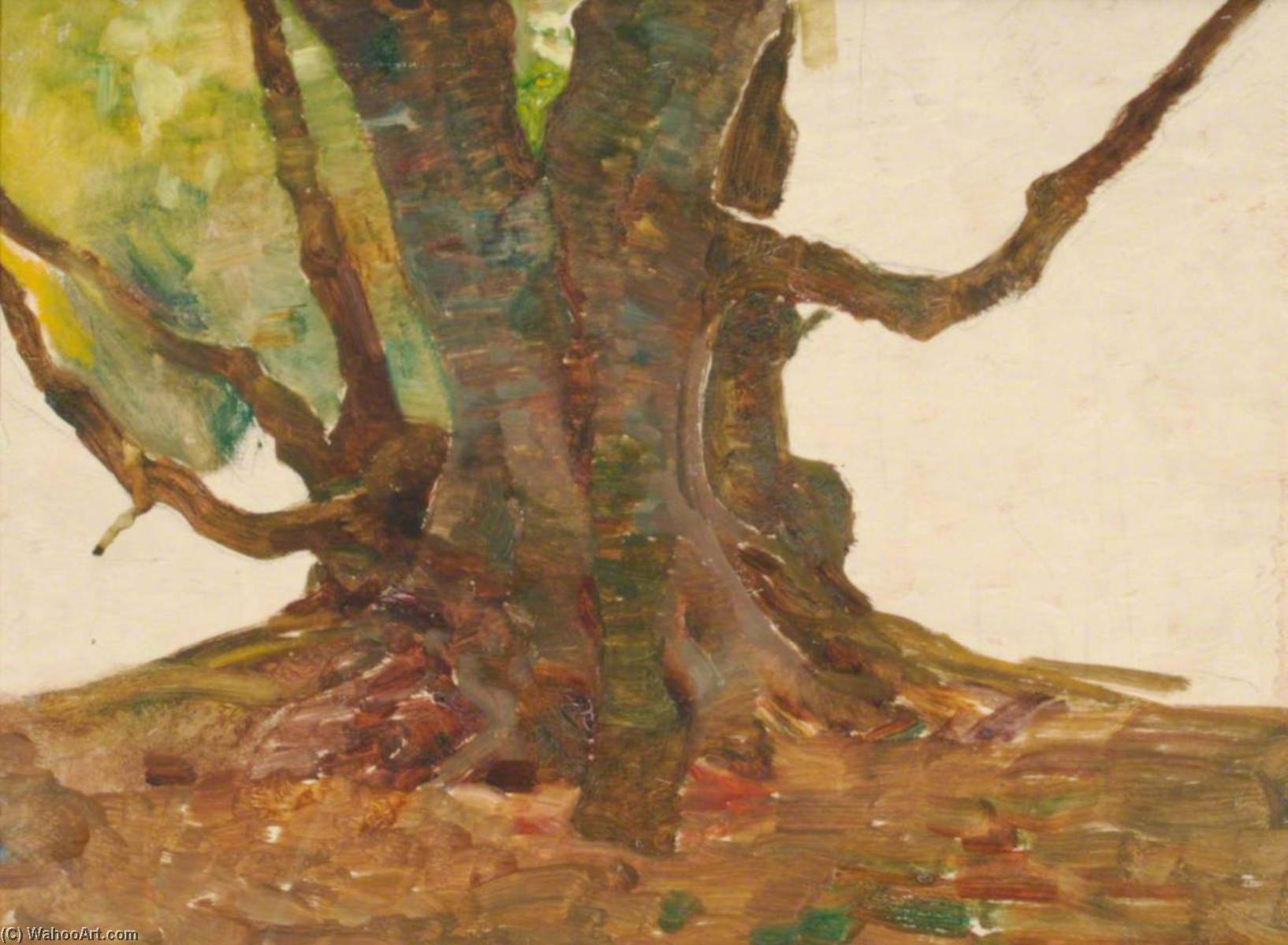 Wikioo.org - The Encyclopedia of Fine Arts - Painting, Artwork by Benjamin Haughton - Tree Roots
