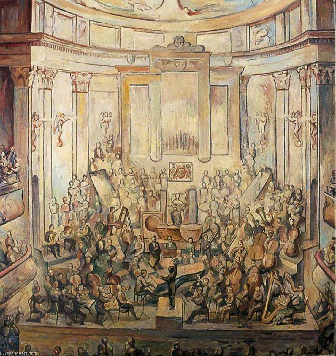 Wikioo.org - The Encyclopedia of Fine Arts - Painting, Artwork by John Albert Cooper - The Orchestra
