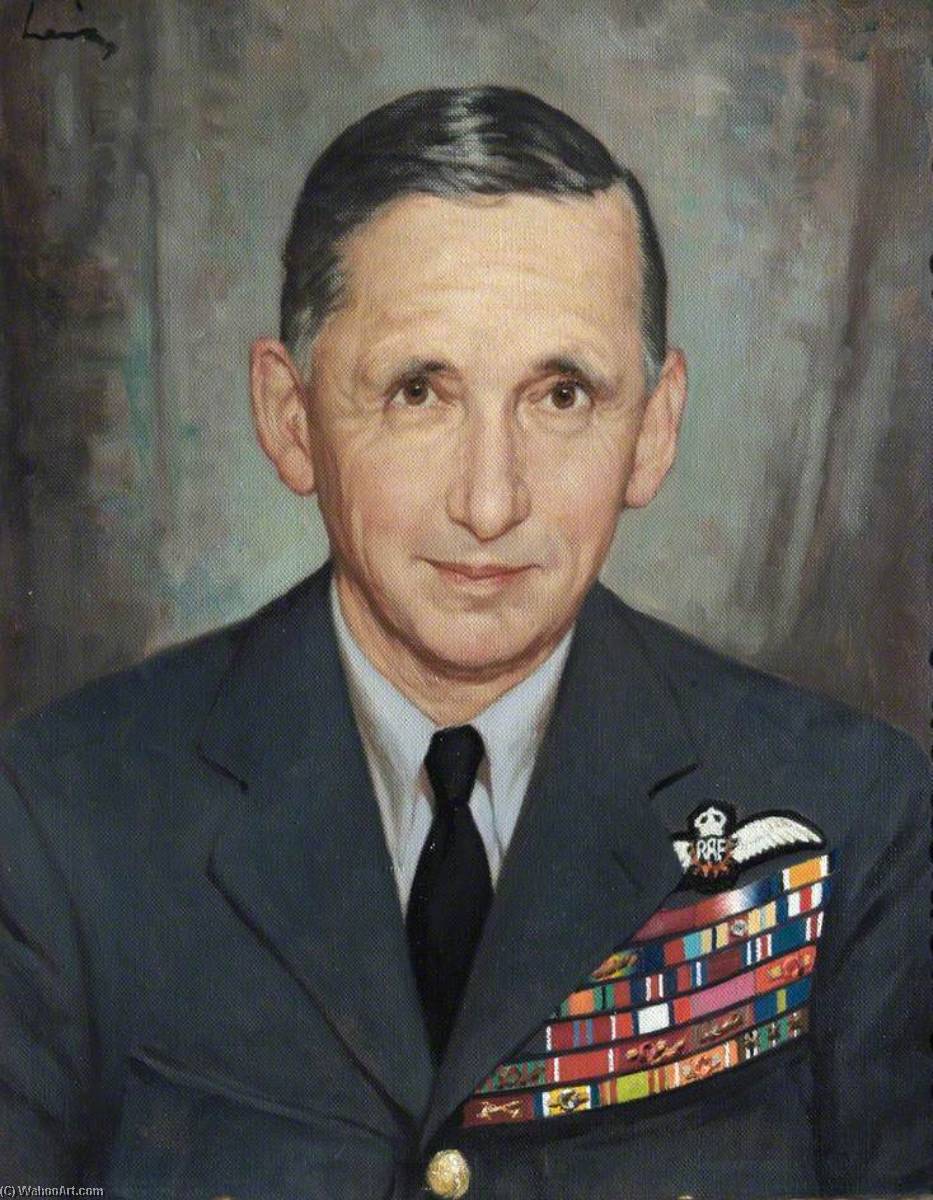 Wikioo.org - The Encyclopedia of Fine Arts - Painting, Artwork by Reginald Henry Lewis - Marshal of the Royal Air Force, Lord Tedder of Glenguin (1890–1967), GCB, RA, DCL, LLD