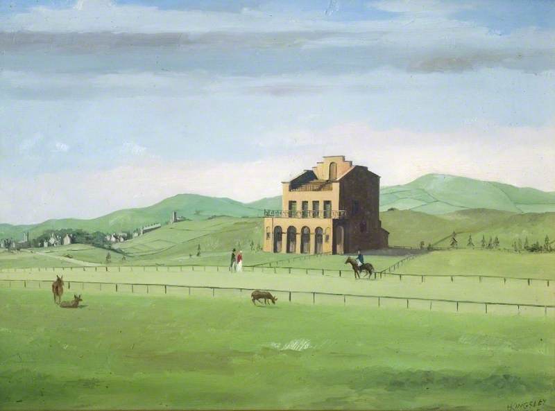 Wikioo.org - The Encyclopedia of Fine Arts - Painting, Artwork by Harry Kingsley - Fairfield Race Course, Derbyshire, 1825