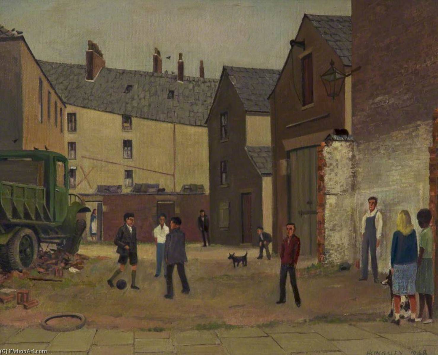 Wikioo.org - The Encyclopedia of Fine Arts - Painting, Artwork by Harry Kingsley - The Football, Hulme
