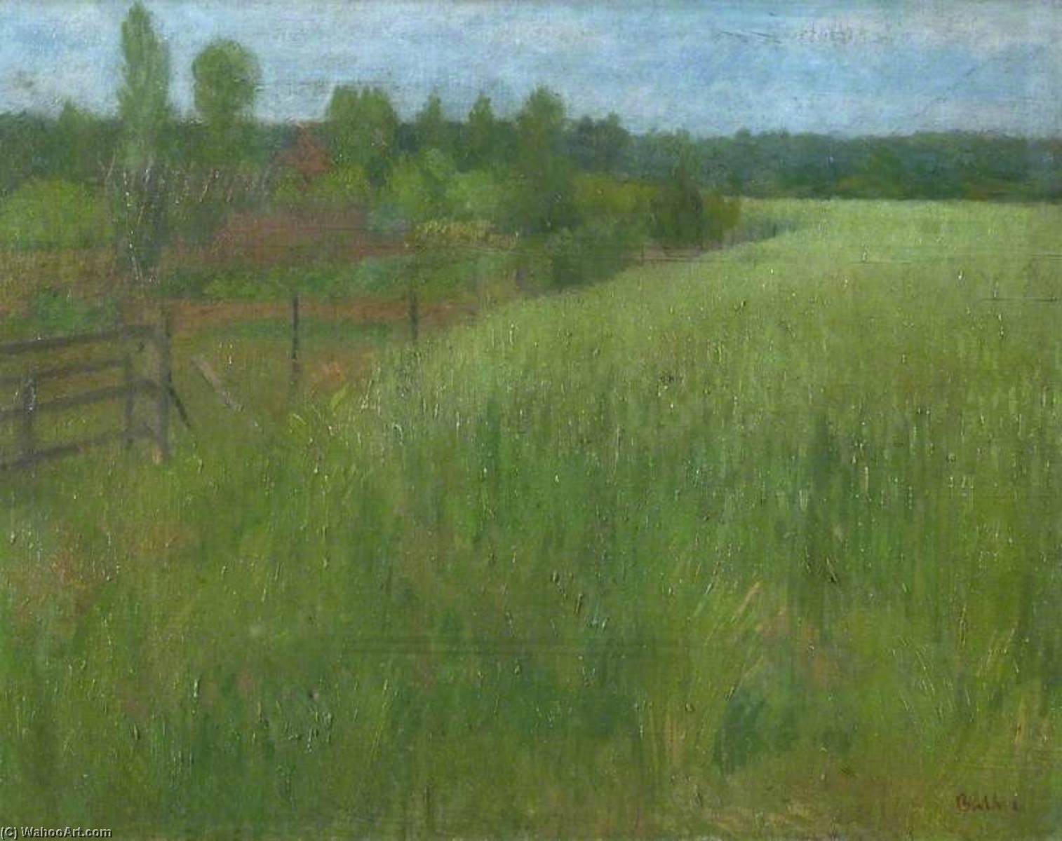 Wikioo.org - The Encyclopedia of Fine Arts - Painting, Artwork by Robert A Buhler - Cornfield, Rogate, Hampshire